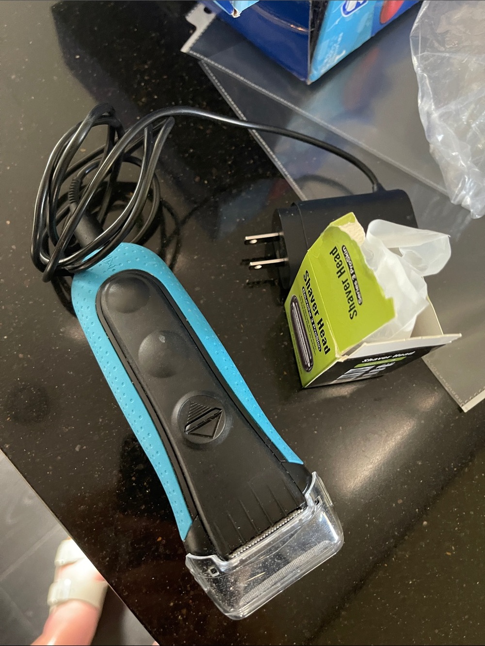Electric Shaver Trimmer - Blue/Black